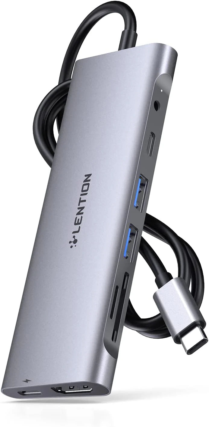 LENTION 3.3FT Long Cable USB-C Hub